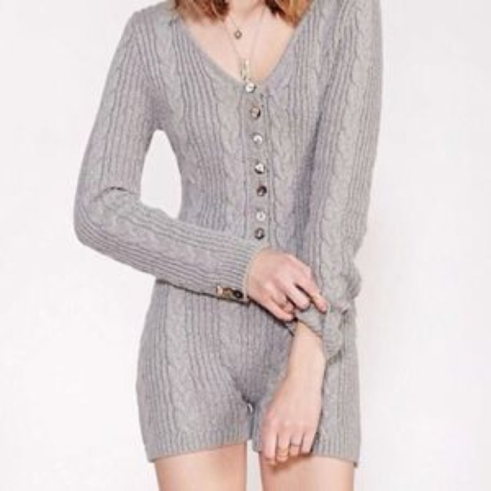 For Love And Lemons Urban Outfitters Knitz Romper XS
